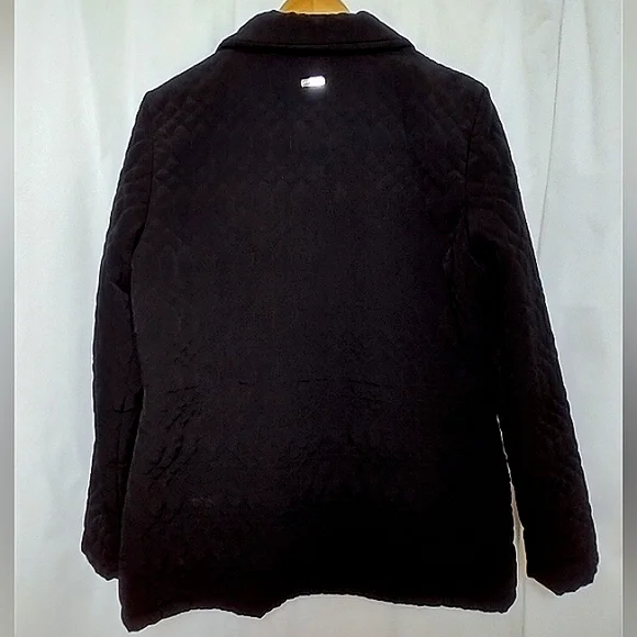 Excellent Used Condition Ellen Tracy Quilted Anorak Plush Lined Jacket Size Med - Picture 2 of 10